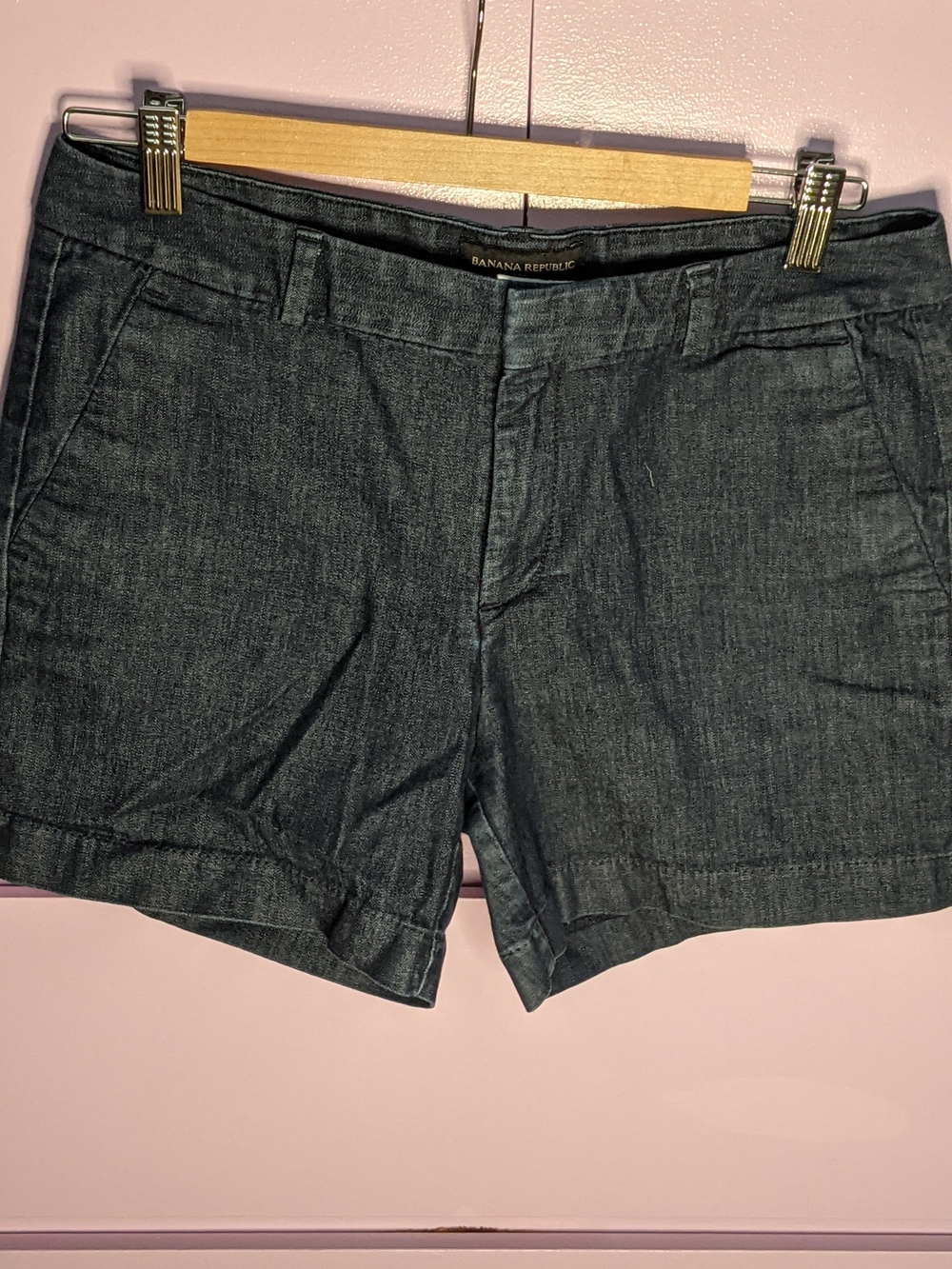 Banana Republic Womens Dark Gray Denim Shorts